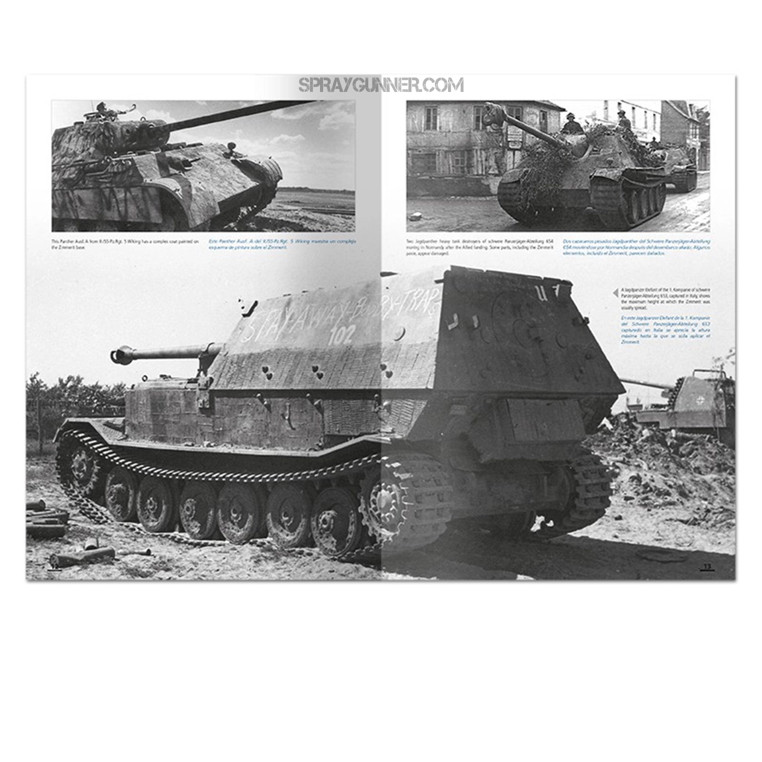 Ammo by MIG Publications How to Paint Mid WWII German Tanks (FEB 1943 - SEP 1944) (Bilingual) - SprayGunner