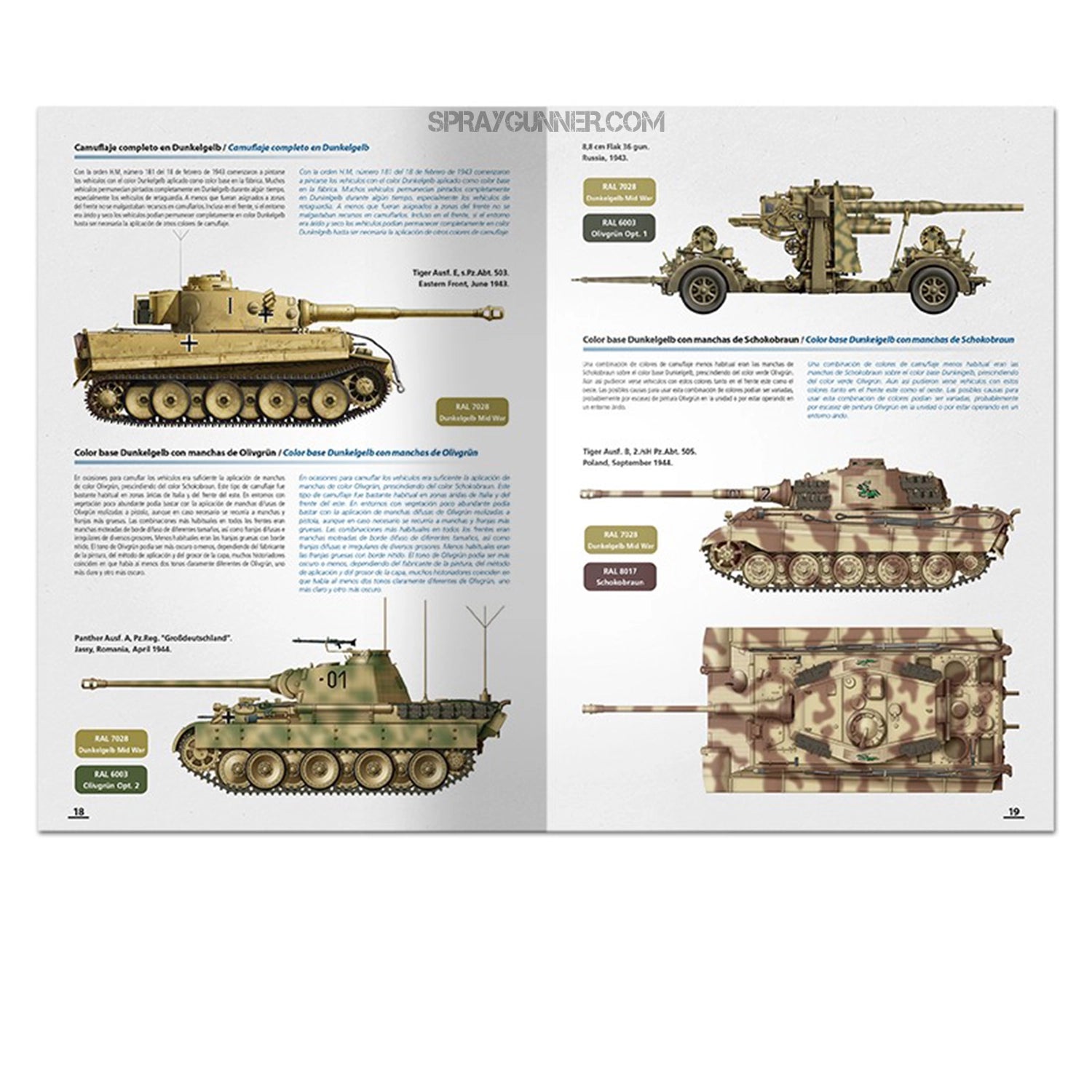 Ammo by MIG Publications How to Paint Mid WWII German Tanks (FEB 1943 - SEP 1944) (Bilingual) - SprayGunner