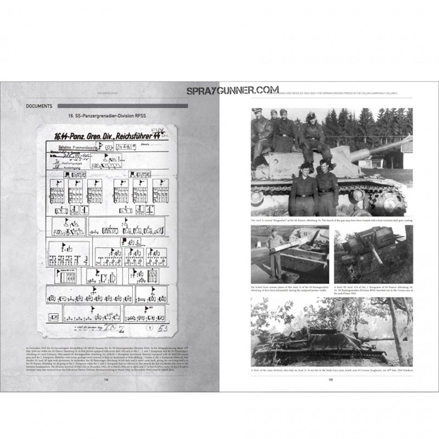 The Italian Field Zone book AMMO, published by MIG Publications, discusses German tanks and vehicles used during the 1943–1945 Italian campaign. Both historical insights and modeling methodologies are included.