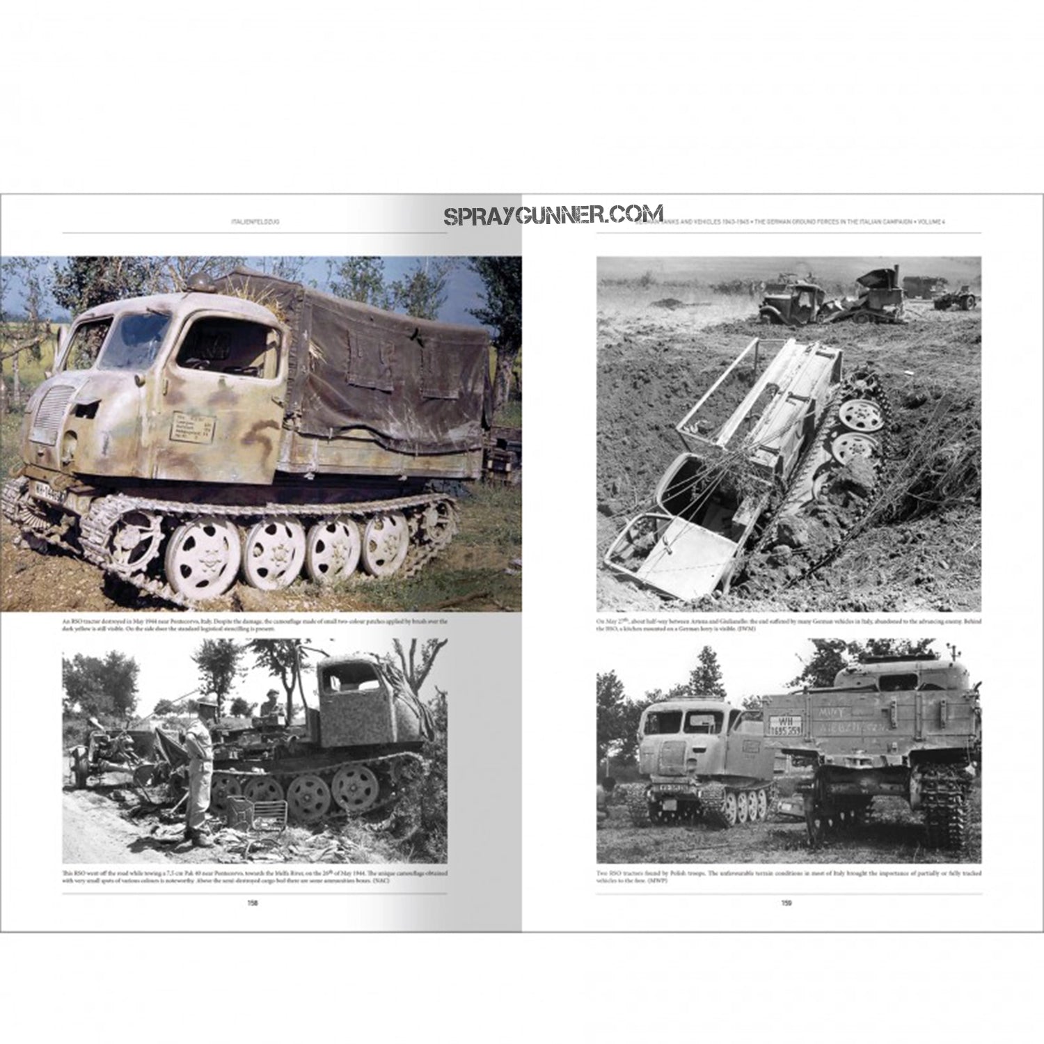 The Italian War (1943–1945) German tanks and vehicles are covered in the ITALIENFELDZUG book AMMO by MIG Publications. It integrates modeling techniques and historical viewpoints.