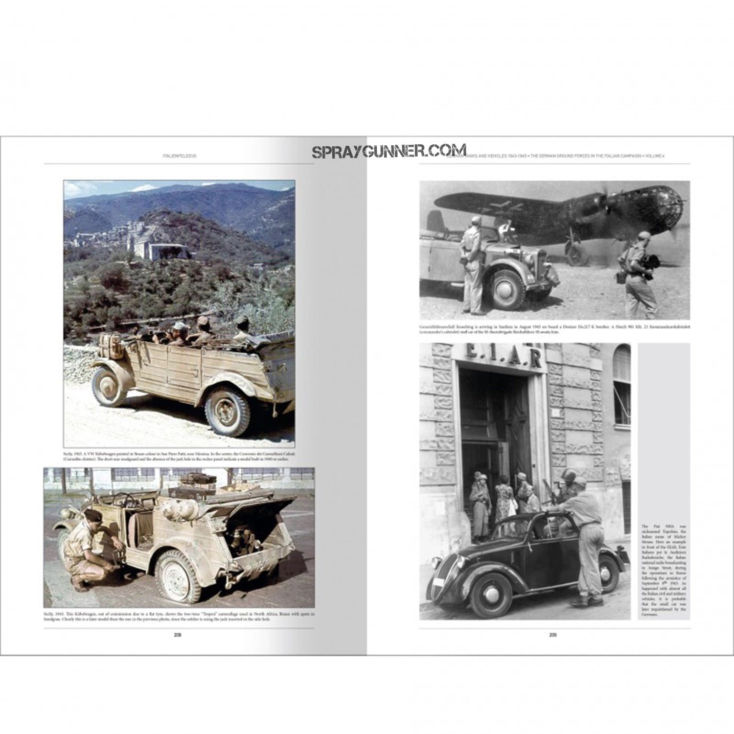AMMO, an ITALIENFELDZUG book published by MIG Publications, examines German tanks and vehicles employed during the Italian War of 1943–1945. It takes modeling techniques and historical viewpoints into account.