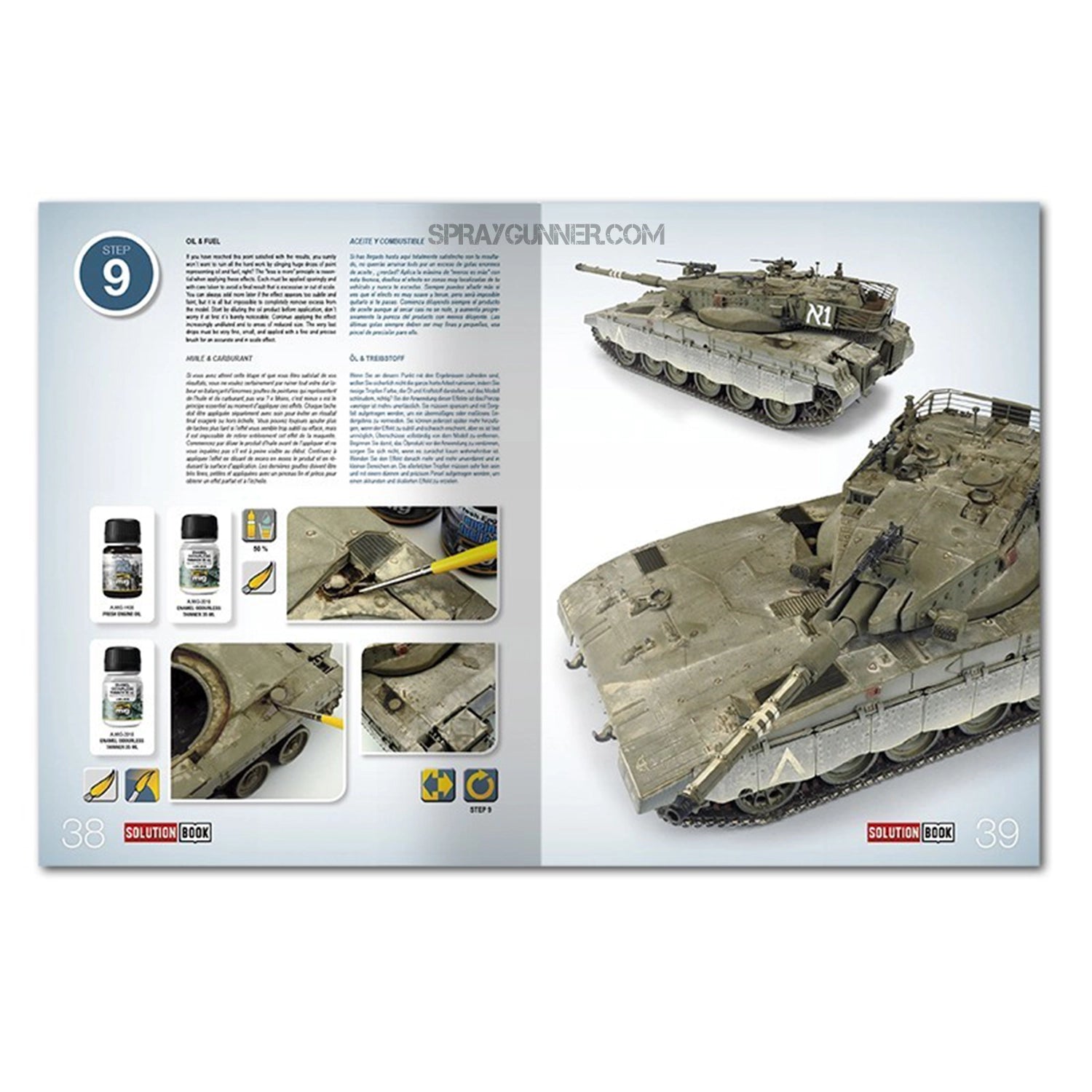 AMMO by MIG SOLUTION BOOK 03 - How to Paint IDF Vehicles (English, Castellano, Français, Deutsch) - SprayGunner