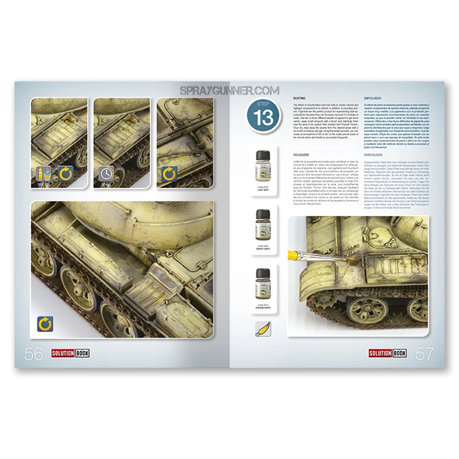 Ammo by MIG Publications SOLUTION BOOK 13 - How to Use Shaders (English, Castellano, Français, Deutsch) - SprayGunner