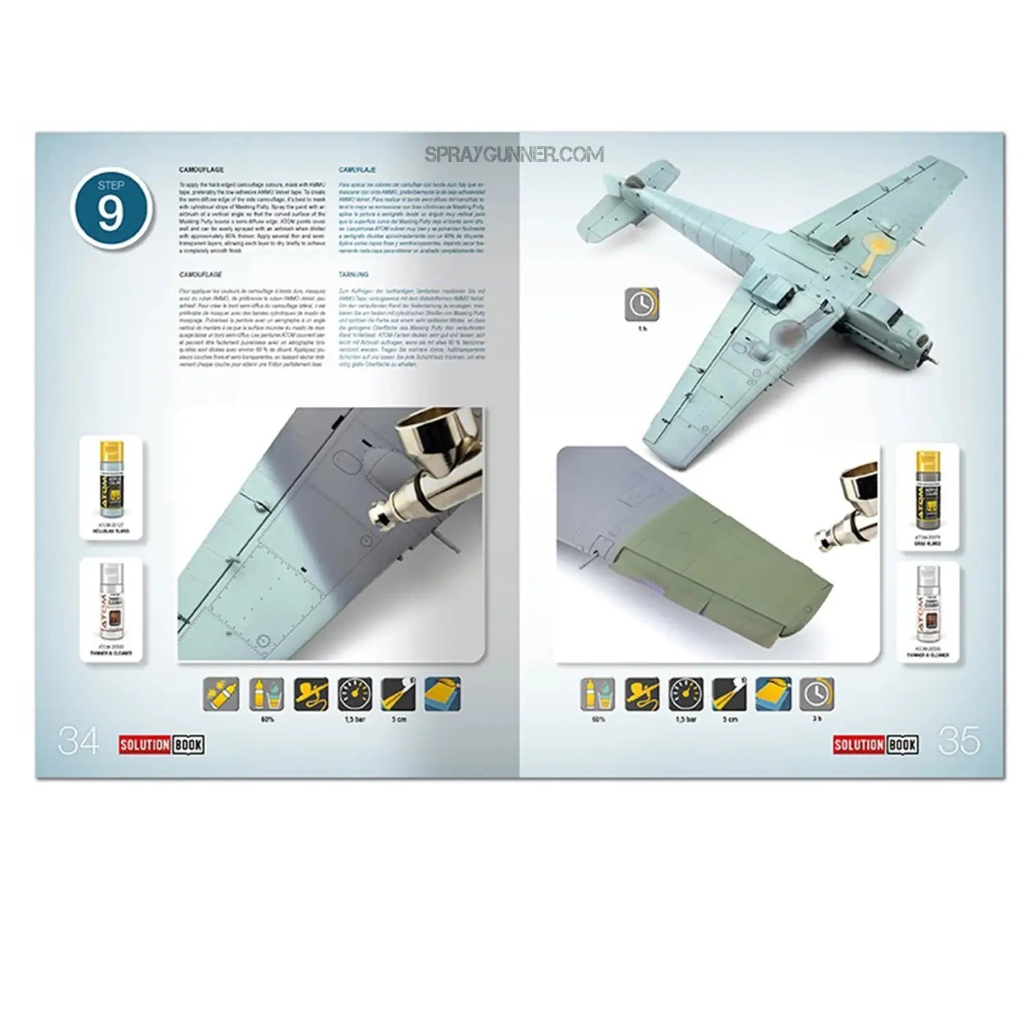AMMO by MIG SOLUTION BOOK 25 - How to Paint Early WWII Luftwaffe Aircraft (Multilingual Book) - SprayGunner