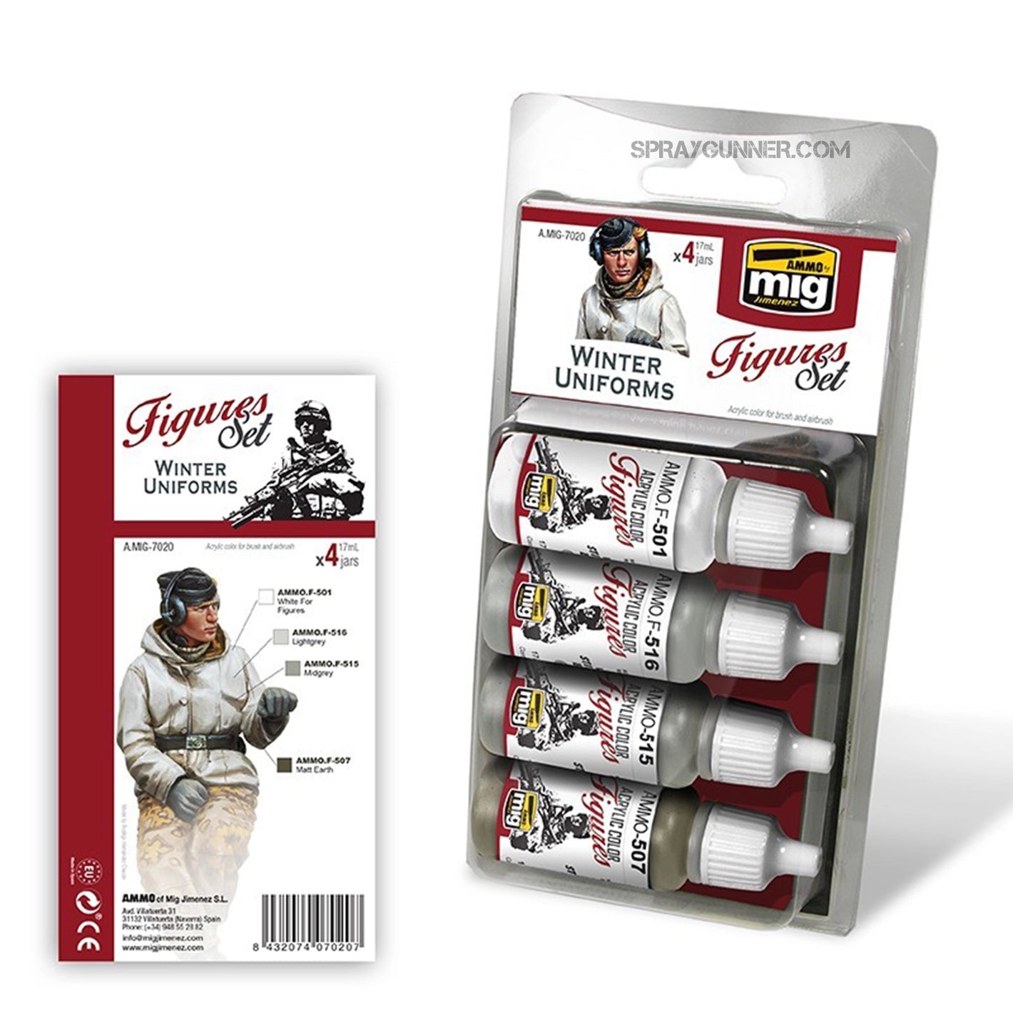 AMMO by MIG Acrylic Sets - WINTER UNIFORMS SET - SprayGunner