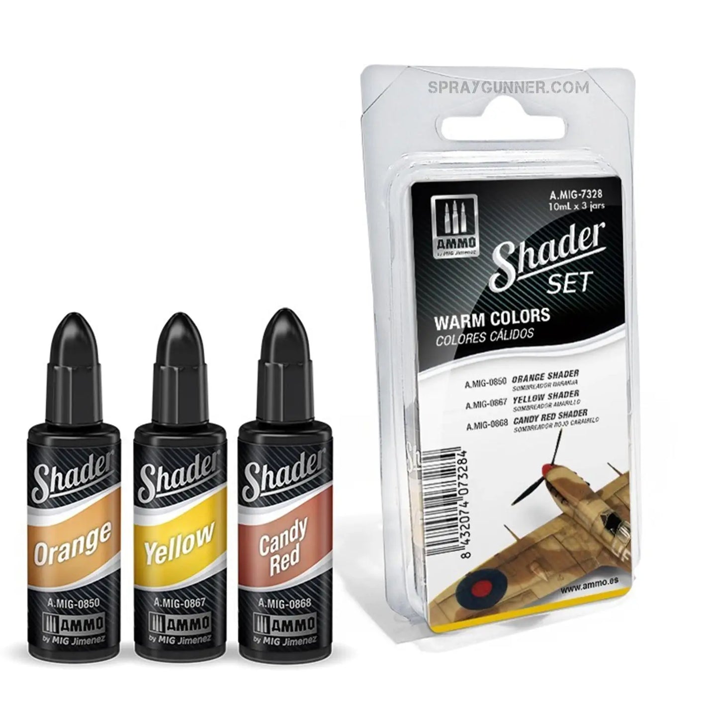 AMMO by MIG SHADER Set Warm Colors