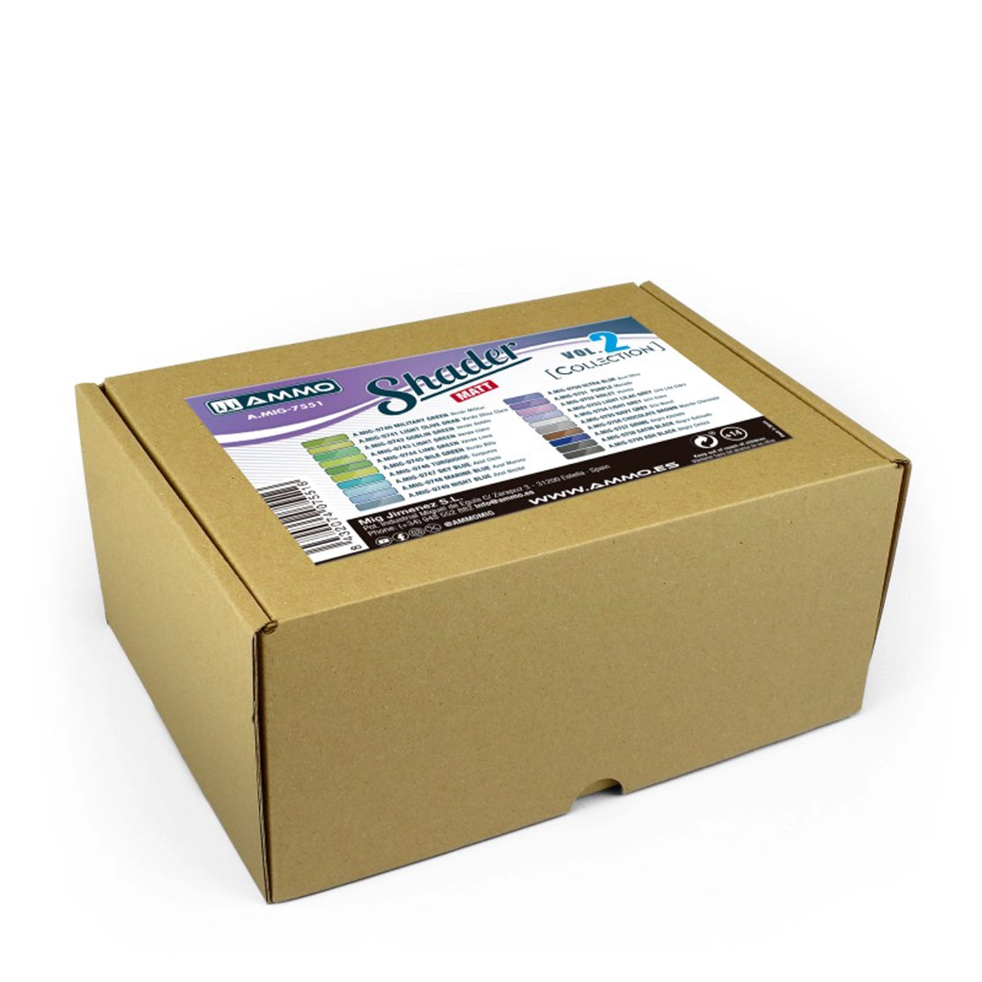 AMMO by MIG Collections: Matt Shaders Vol.2 Vivid colors Set