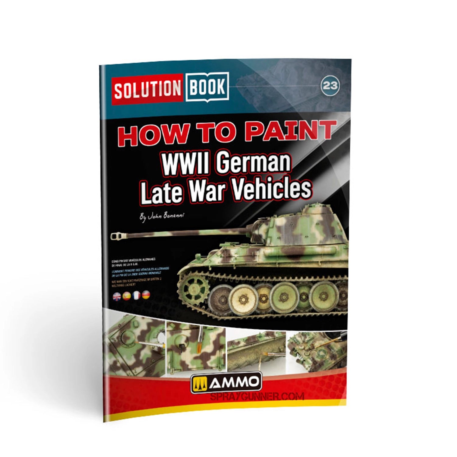 Ammo By Mig Solution Box 23 - WWII German Late War Vehicles Colors and Weathering System - SprayGunner