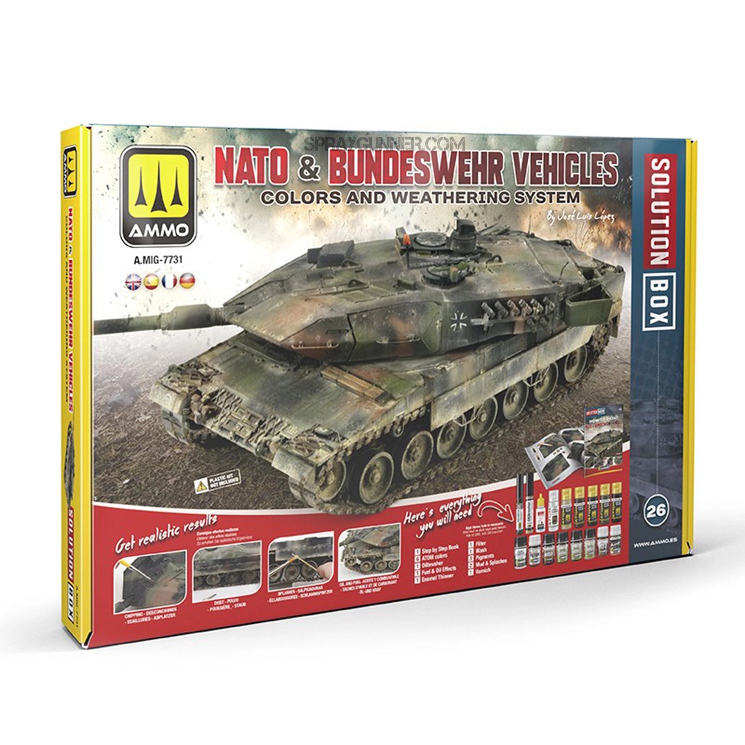 Ammo By Mig SOLUTION BOX 26 – NATO & BUNDESWEHR Vehicles - Colors and Weathering System - SprayGunner