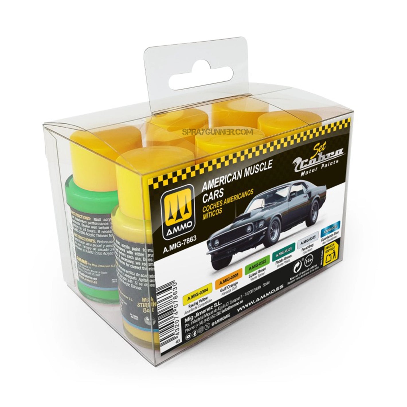Cobra Motor Paints by AMMO: Cobra Motor American Muscle Cars Set - SprayGunner