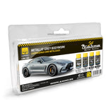 Cobra Motor Paints by AMMO: Cobra Motor Metallic Grey Bodyworks Set - SprayGunner