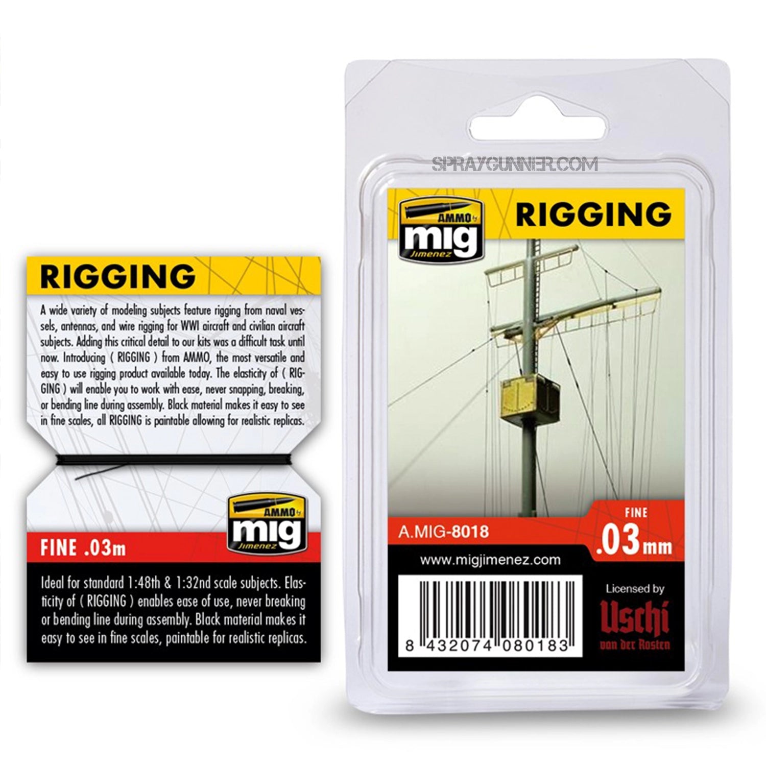 AMMO by MIG Accessories Rigging - Fine 0.03mm - SprayGunner