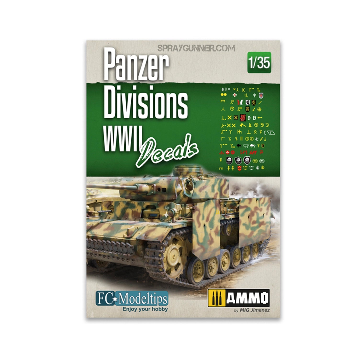 AMMO by MIG Decal Sheets - Panzer Divisions WWII Decals 1/35 - SprayGunner