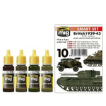 AMMO by MIG Acrylic Sets - BRITISH 1939-45 EUROPEAN COLORS - SprayGunner
