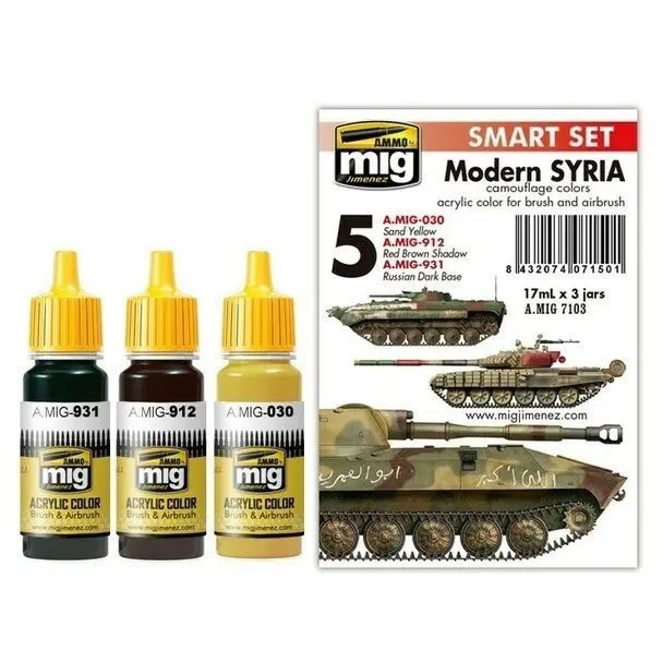 AMMO by MIG Acrylic Sets - MODERN SYRIAN CAMOUFLAGE SET - SprayGunner