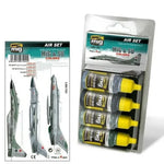 AMMO by MIG Acrylic Sets - MiG & SU COLORS Grey & Green Fighters - SprayGunner