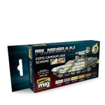 AMMO by MIG Acrylic Sets - RUSSIAN EXPO CAMOUFLAGE SCHEME - SprayGunner