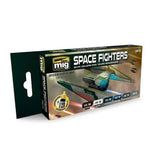 AMMO by MIG Acrylic Sets - SPACE FIGHTERS SCI-FI COLORS - SprayGunner