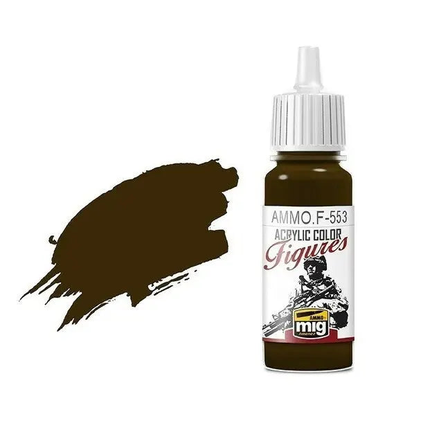 AMMO by MIG Acrylic for Figures - BURNT BROWN RED - SprayGunner