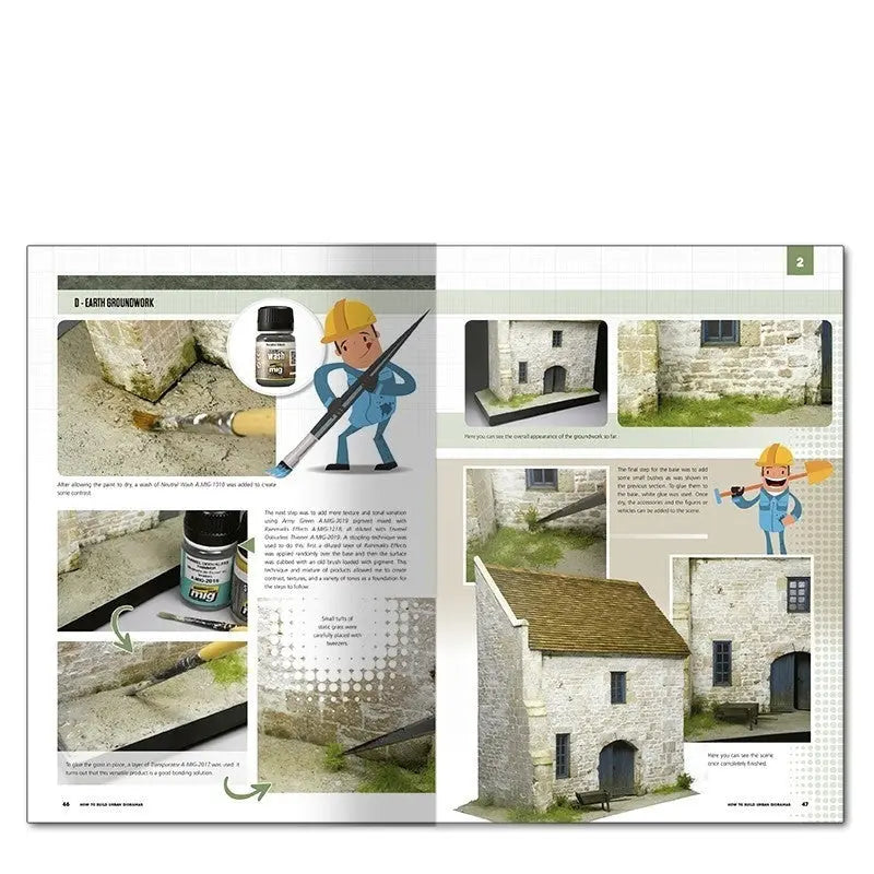 AMMO by MIG Publications - MODELLING SCHOOL: URBAN DIORAMAS (English) - SprayGunner