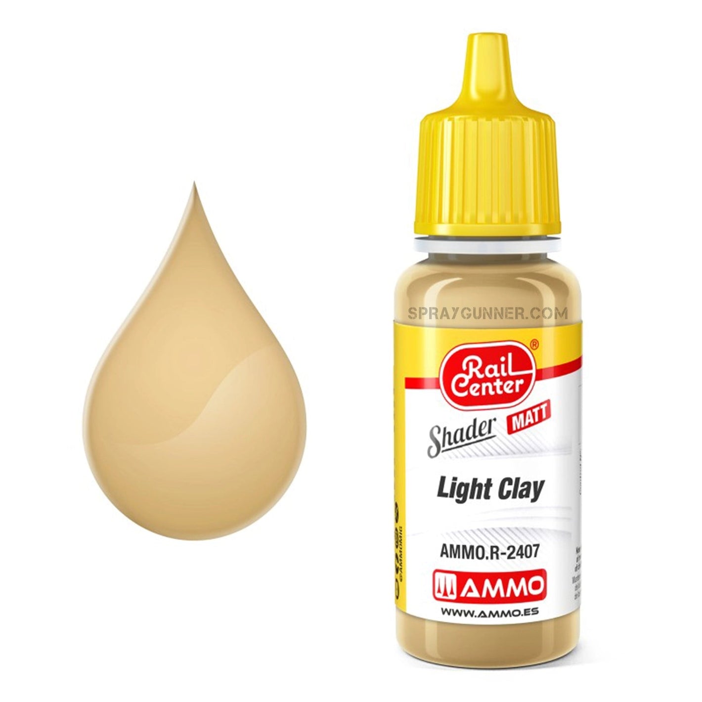 AMMO by MIG Rail Center Matt Shader Light Clay 17ml AMMO by Mig Jimenez at SprayGunner