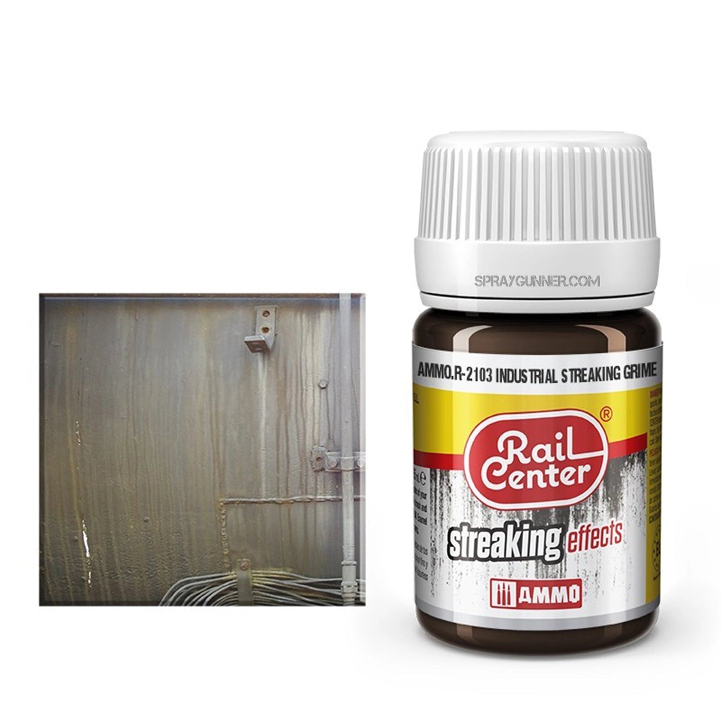 AMMO by MIG Rail Center Streaking Effects- Industrial Streaking Grime (35 mL) AMMO by Mig Jimenez at SprayGunner