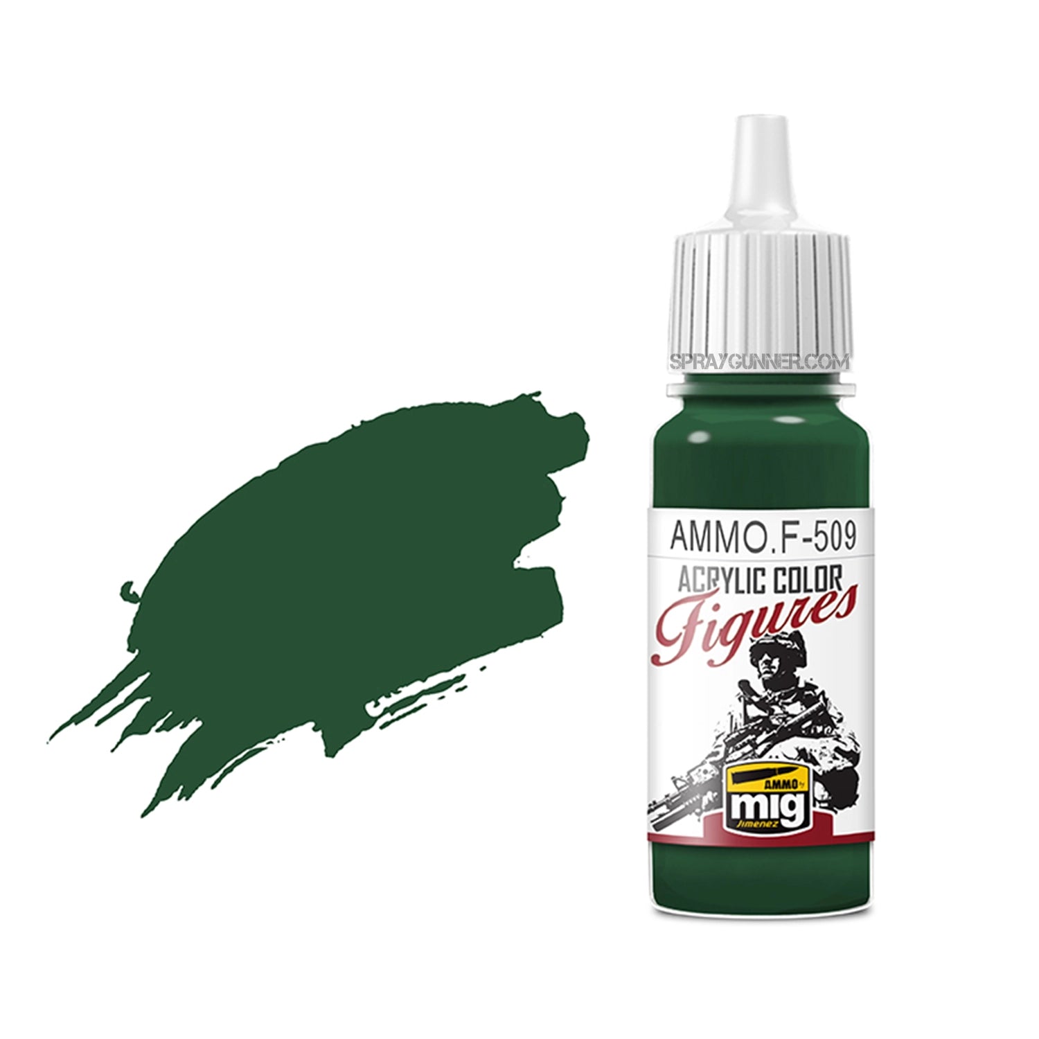 AMMO by MIG Acrylic for Figures - Uniform Green Base FS-34128 - SprayGunner