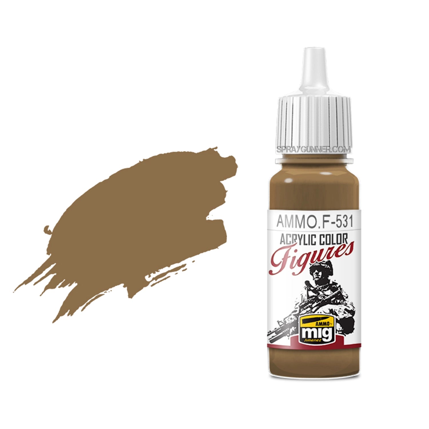 AMMO by MIG Acrylic for Figures - Light Brown - SprayGunner