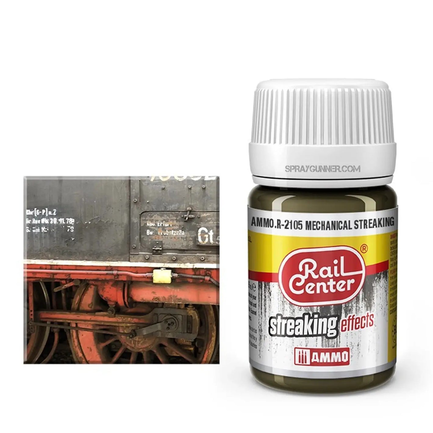 AMMO by MIG Rail Center Streaking Effects- Mechanical Streaking (35 mL) - SprayGunner