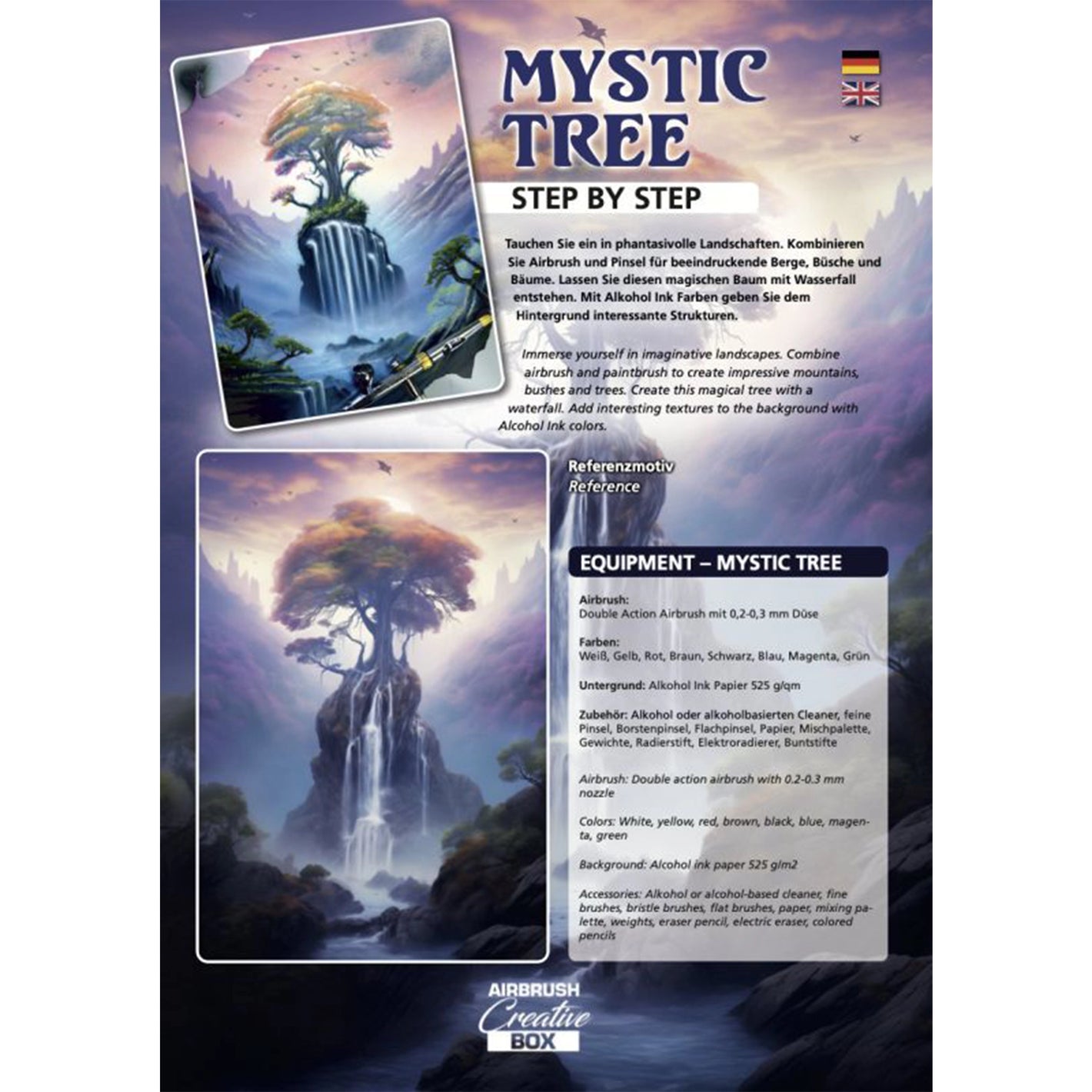 Airbrush Step by Step Stencil Set - Mystic Tree