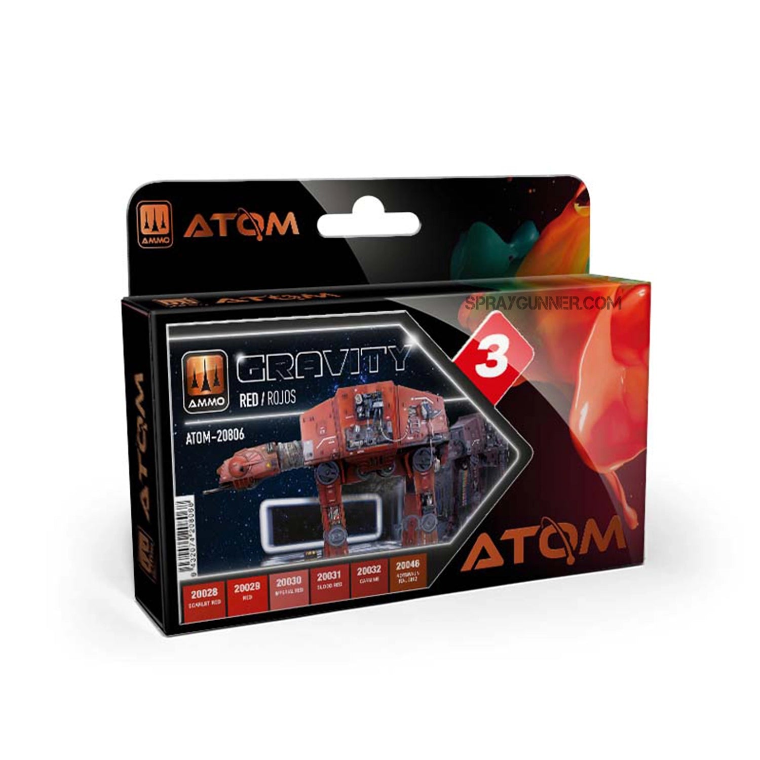 ATOM Gravity Set 3 - Red - SprayGunner