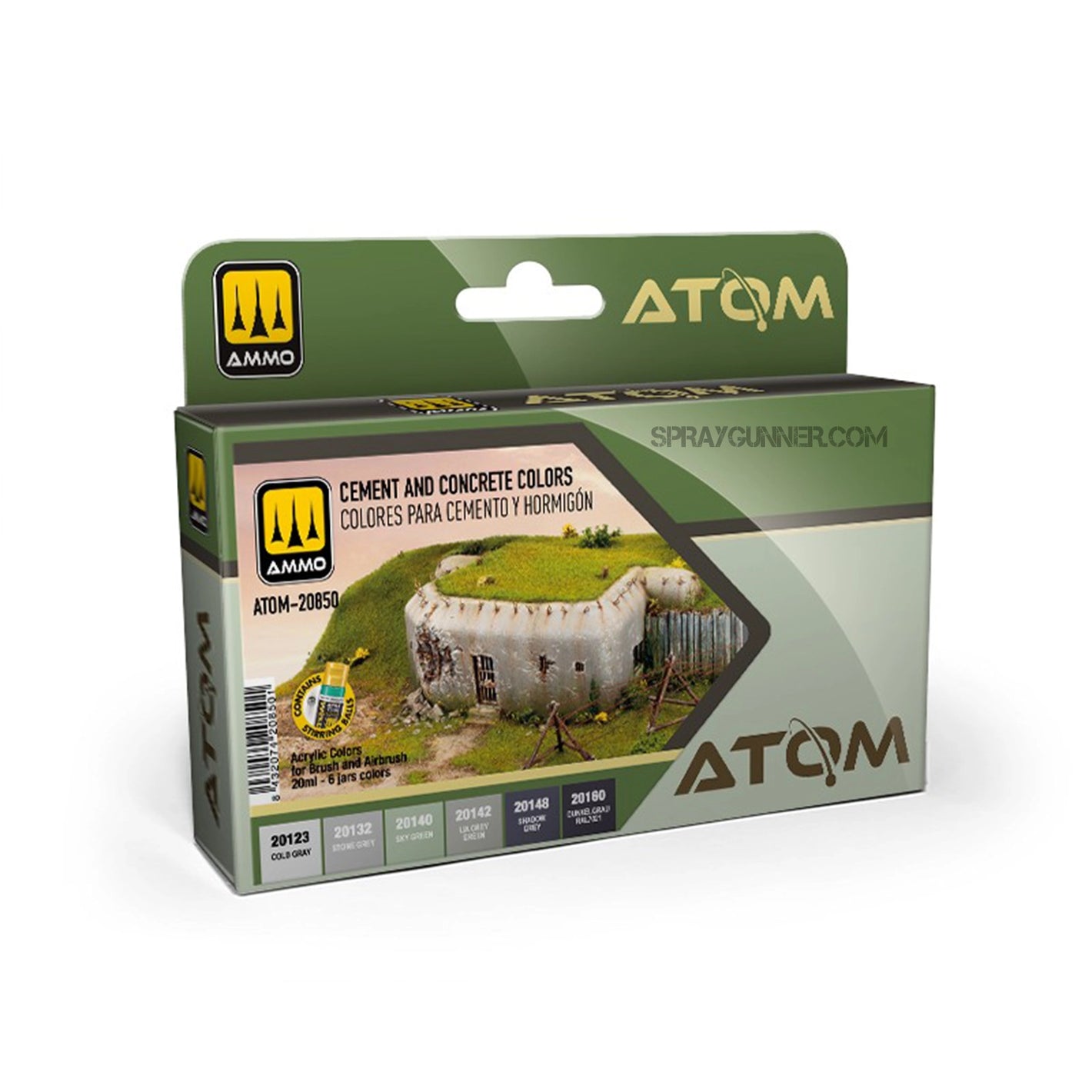 ATOM Cement and Concrete Colors Set - SprayGunner