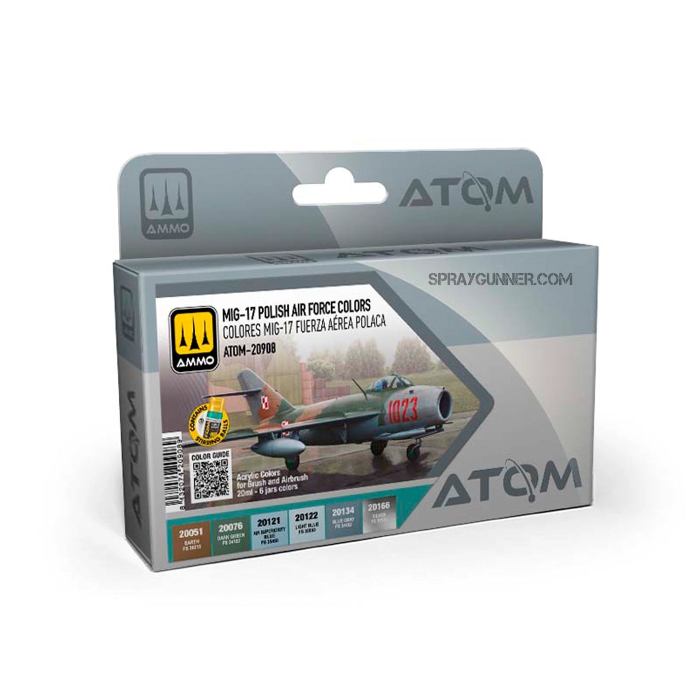 ATOM MIG-17 Polish Air Force Colors Set - SprayGunner