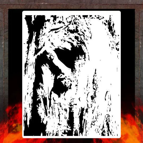 Air Shot Stencil: Bark 1 - SprayGunner