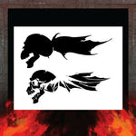 Air Shot Stencil: Biker 17 - SprayGunner