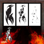Air Shot Stencil: Biker 27 - SprayGunner
