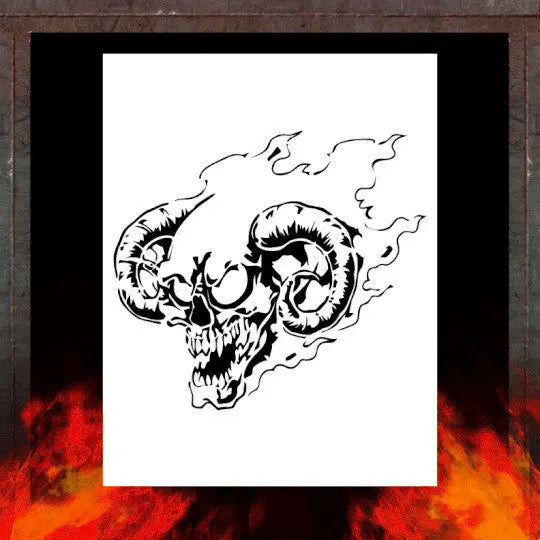Air Shot Stencil: Biker 4 - SprayGunner