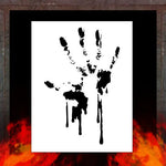 Air Shot Stencil: Bloody Hand - SprayGunner