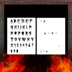 Air Shot Stencil: Font 1 - SprayGunner