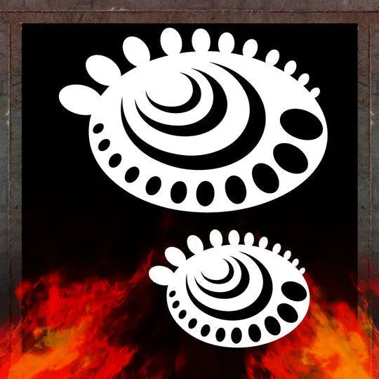 Air Shot Stencil: Free Hand 8 - SprayGunner