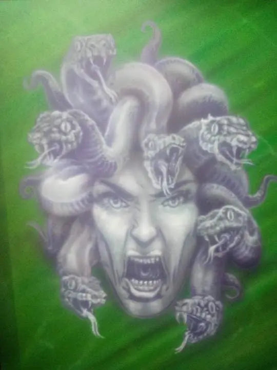 Air Shot Stencil: Medusa - SprayGunner