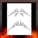 Air Shot Stencil: Pin Stripe 3 - SprayGunner