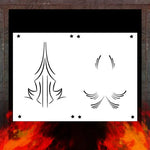 Air Shot Stencil: Pin Stripe 6 - SprayGunner