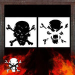 Air Shot Stencil: Skull 63 - SprayGunner