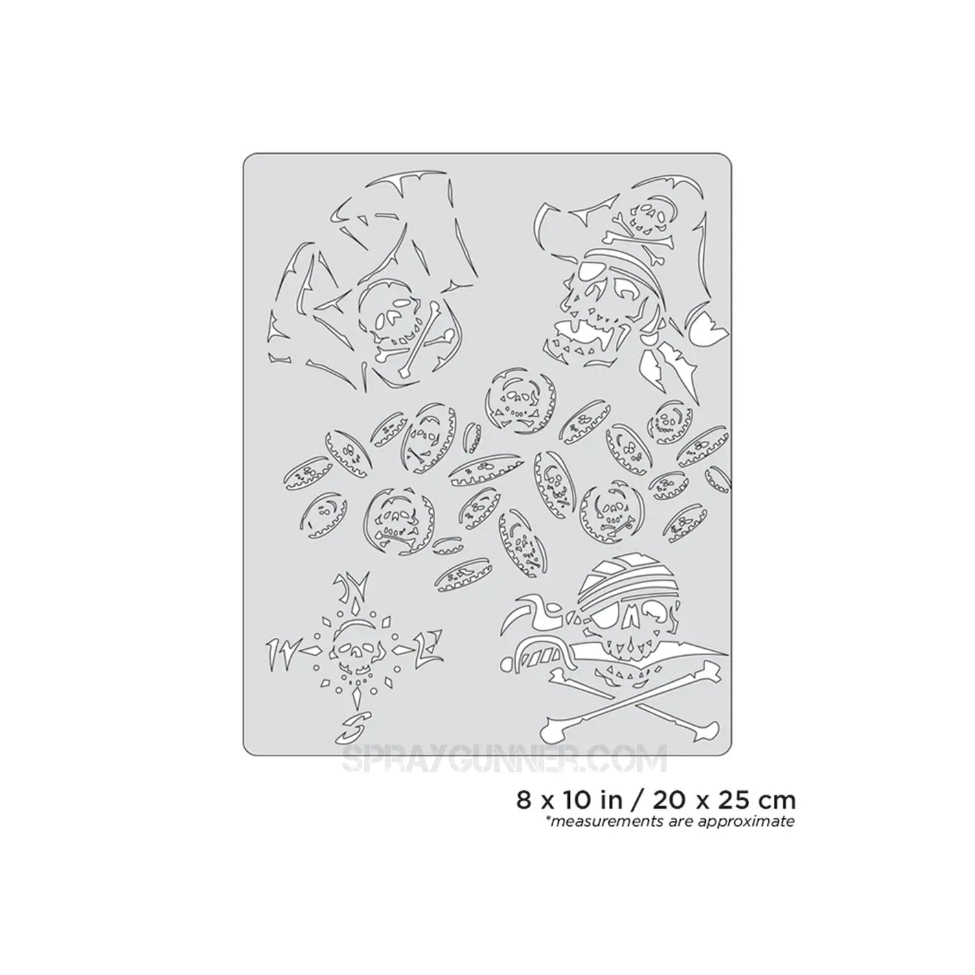 Artool Curse of Skullmaster Buccaneer Freehand Airbrush Template by Craig Fraser Artool