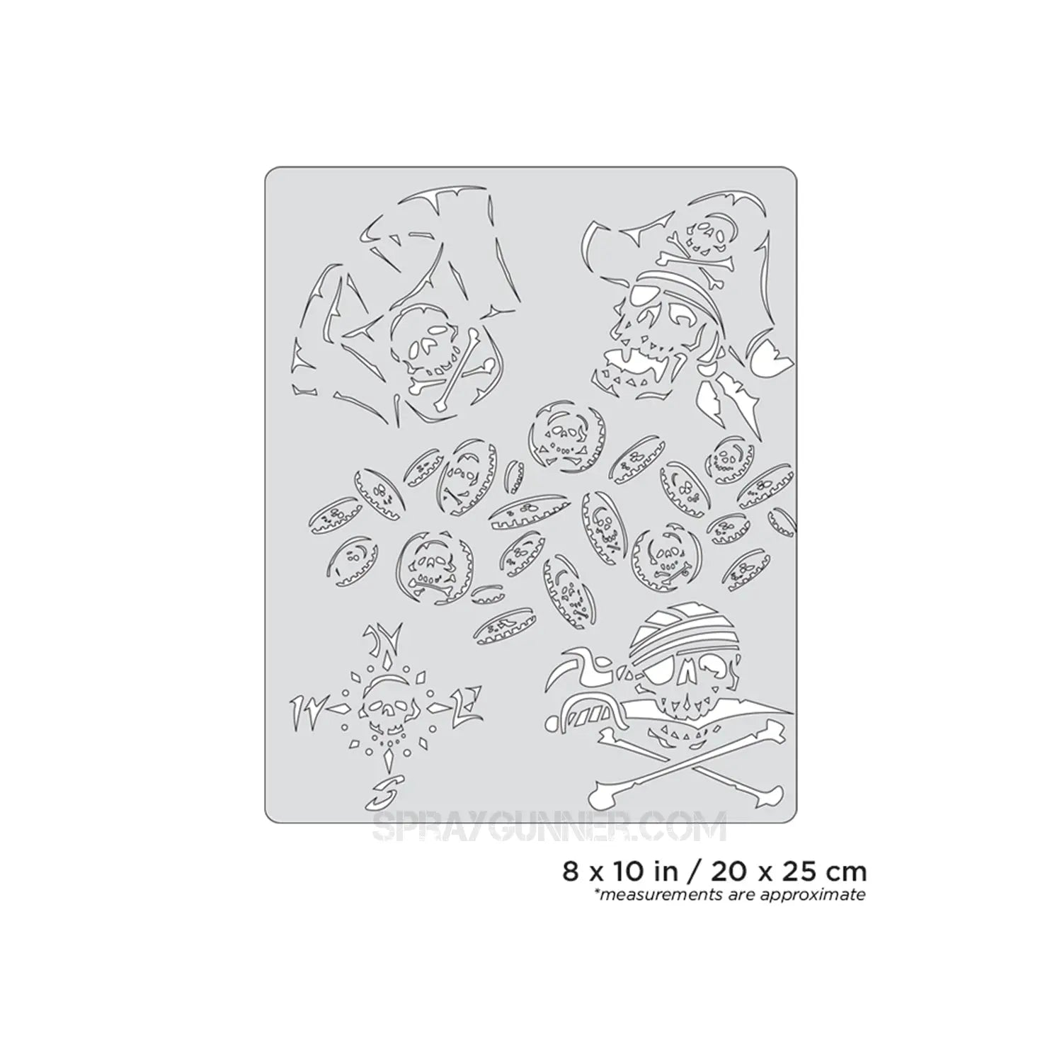 Artool Curse of Skullmaster Buccaneer Freehand Airbrush Template by Craig Fraser Artool