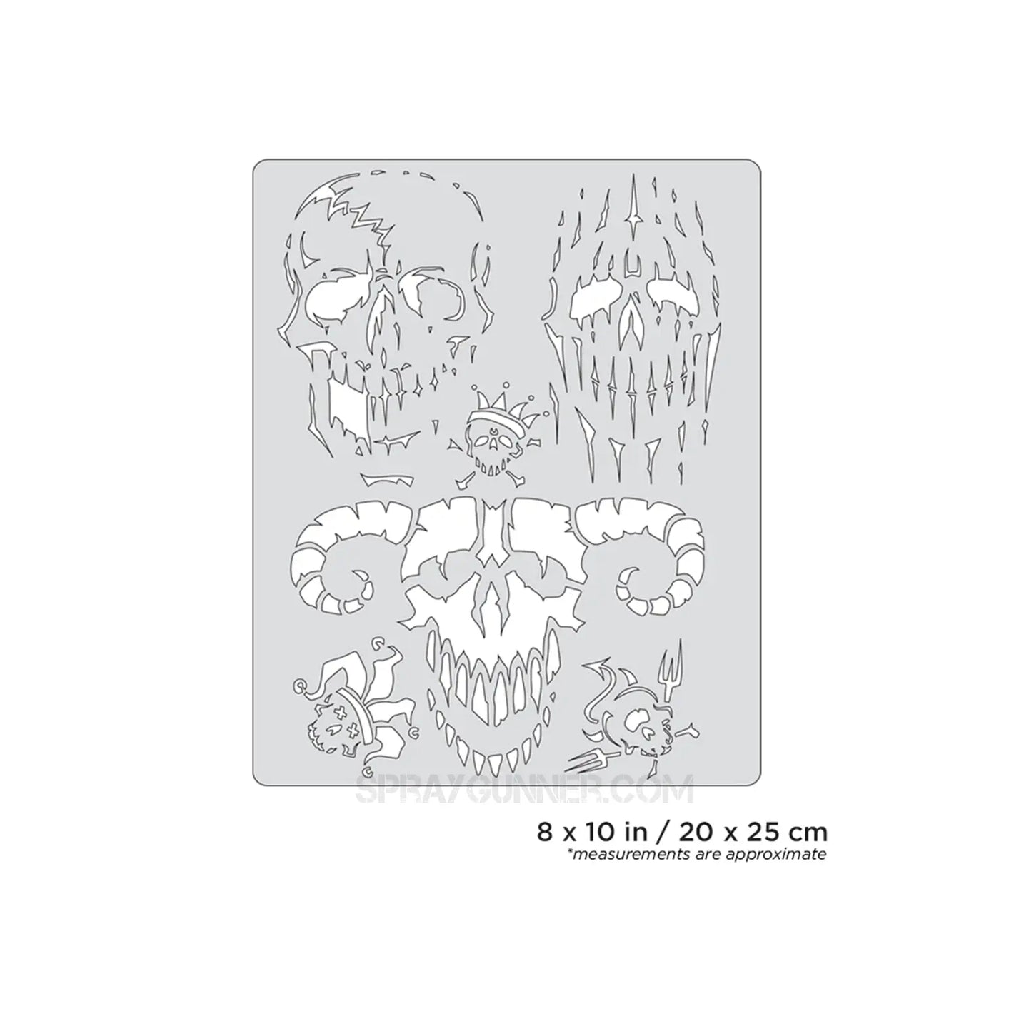 Artool Curse of Skullmaster Evil-Horde Freehand Airbrush Template by Craig Fraser Artool