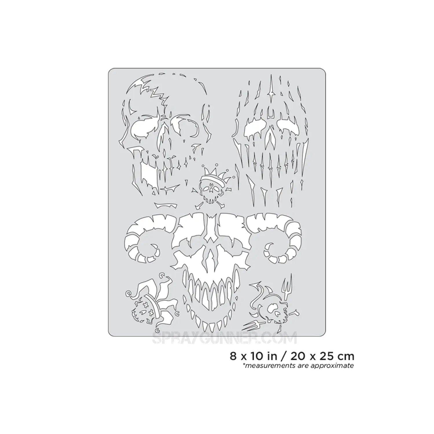 Artool Curse of Skullmaster Evil-Horde Freehand Airbrush Template by Craig Fraser Artool