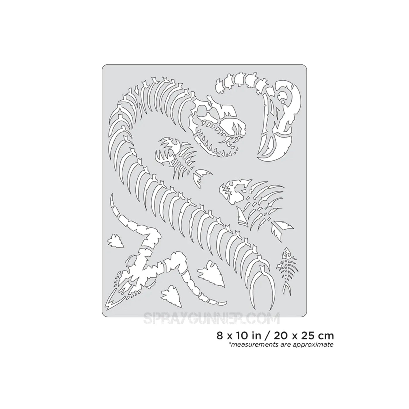 Artool Curse of Skullmaster Petting Zoo Freehand Airbrush Template by Craig Fraser Artool