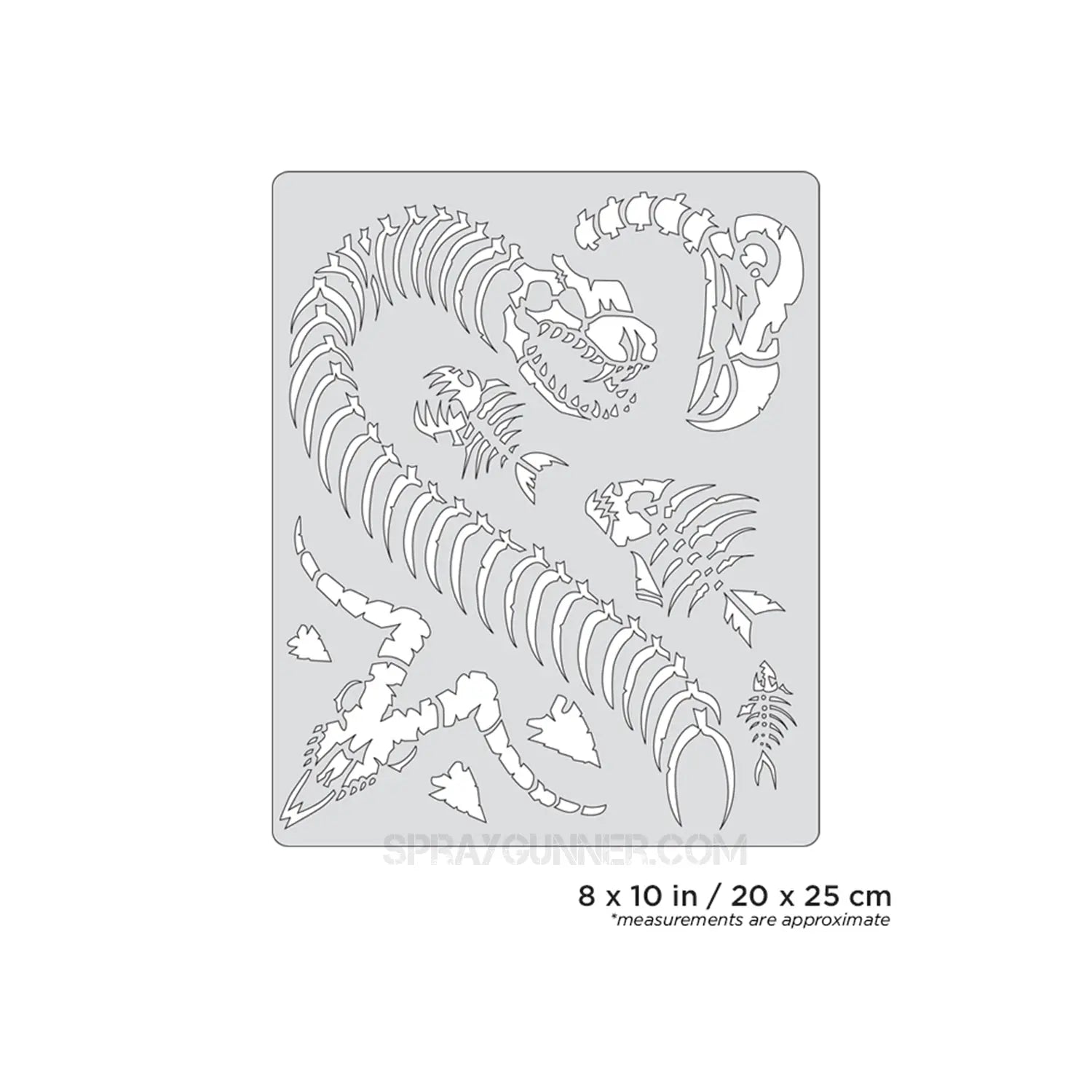 Artool Curse of Skullmaster Petting Zoo Freehand Airbrush Template by Craig Fraser Artool